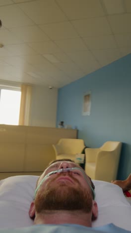 hospital patient undergoing medical care
