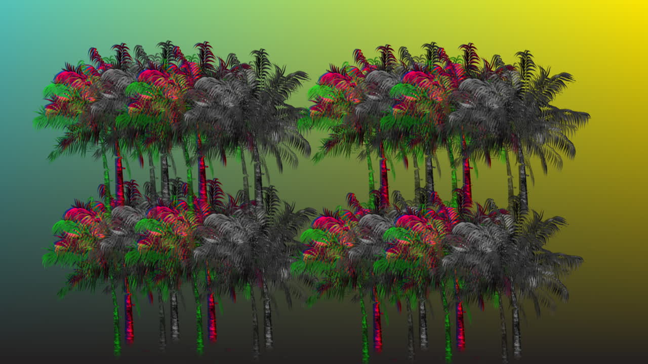 palmeras de colores 4k
