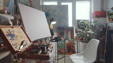 interior of home art studio