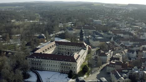 imágenes aéreas de drones de weimar en un soleado día de primavera
