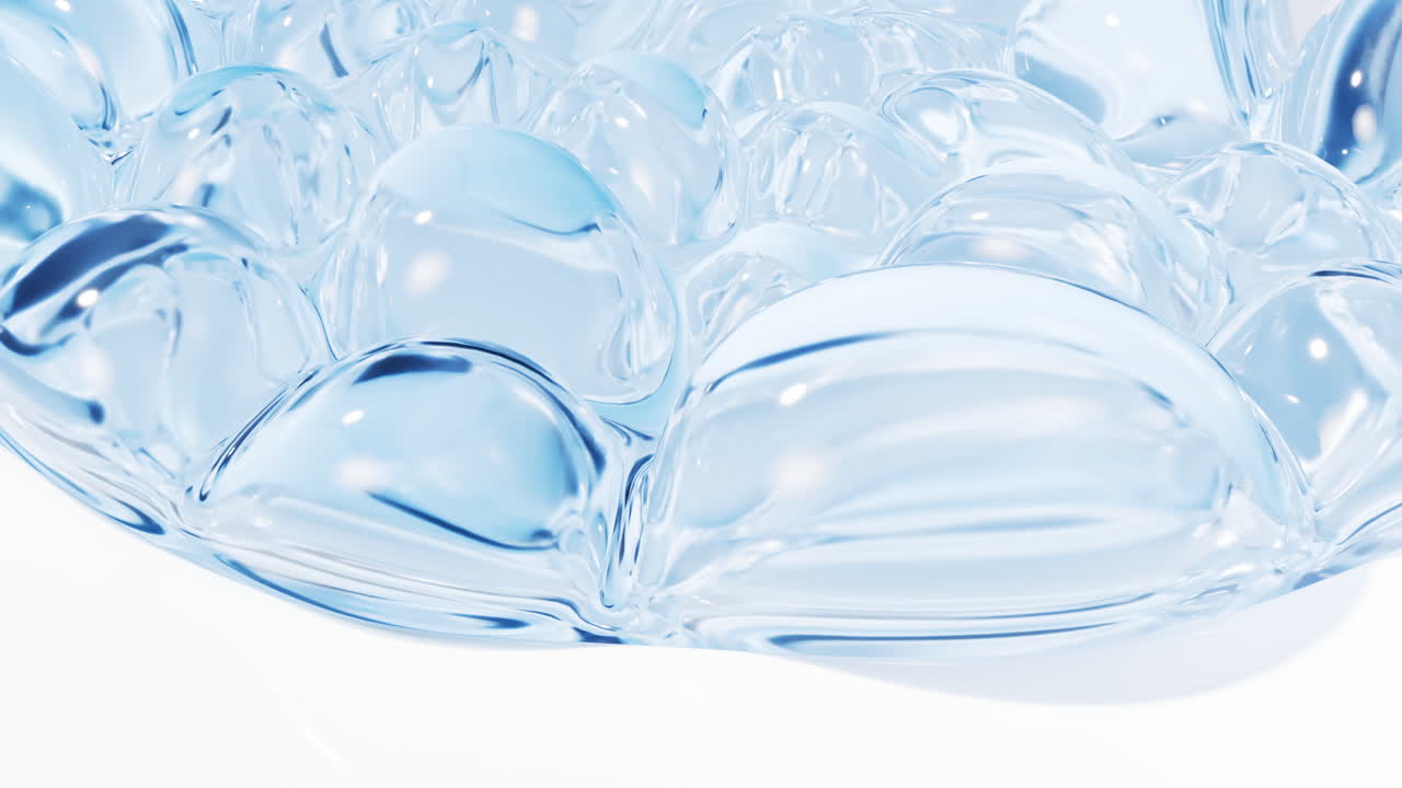 부드러운 거품 배경, 3d 렌더링