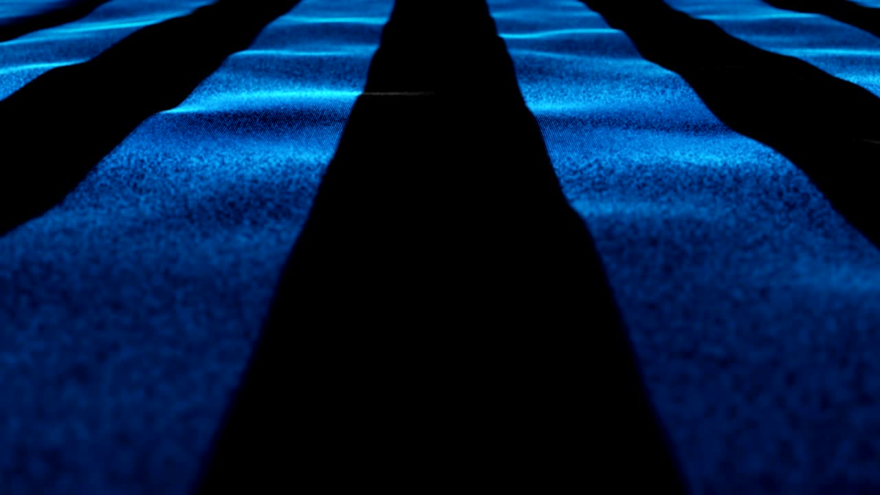 검은색과 파란색의 섬유 발, 루프