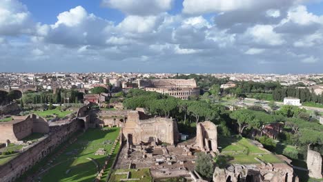 archaeological park at rome in lazio italy. cultural heritage. beautiful cityscape. archaeological park at rome in lazio italy. medieval landscape. archaeological excavation. italy skyline.