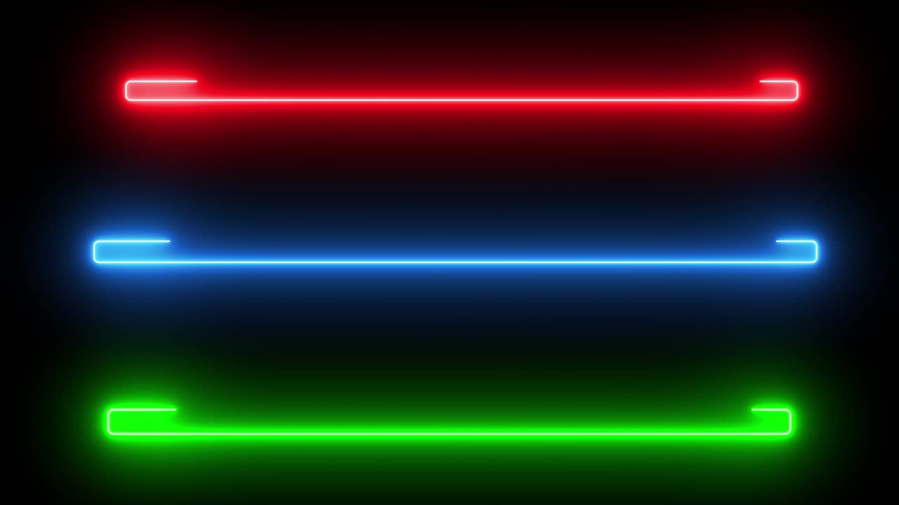 Abstract creative neon lines, bars LOOP animation.