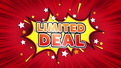 limited deal comic book style graphic design
