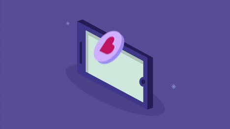 tecnología de dispositivos inteligentes con corazón
