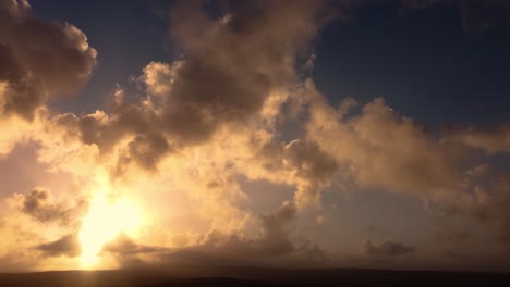 stunning sunset with dramatic clouds