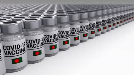 covid-19 vaccine bottles bangladesh