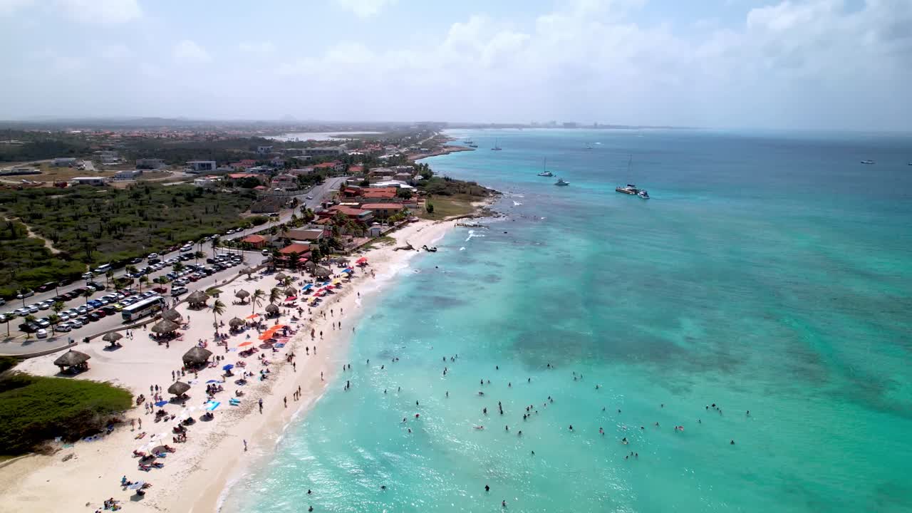 malmok playa aruba empujón aéreo en