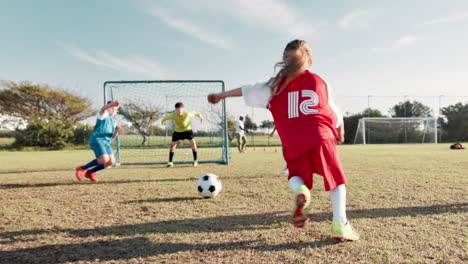 kids playing soccer