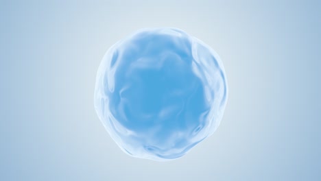 one clean drop of liquid. animation of seamless water movement with an isolated alpha mask.