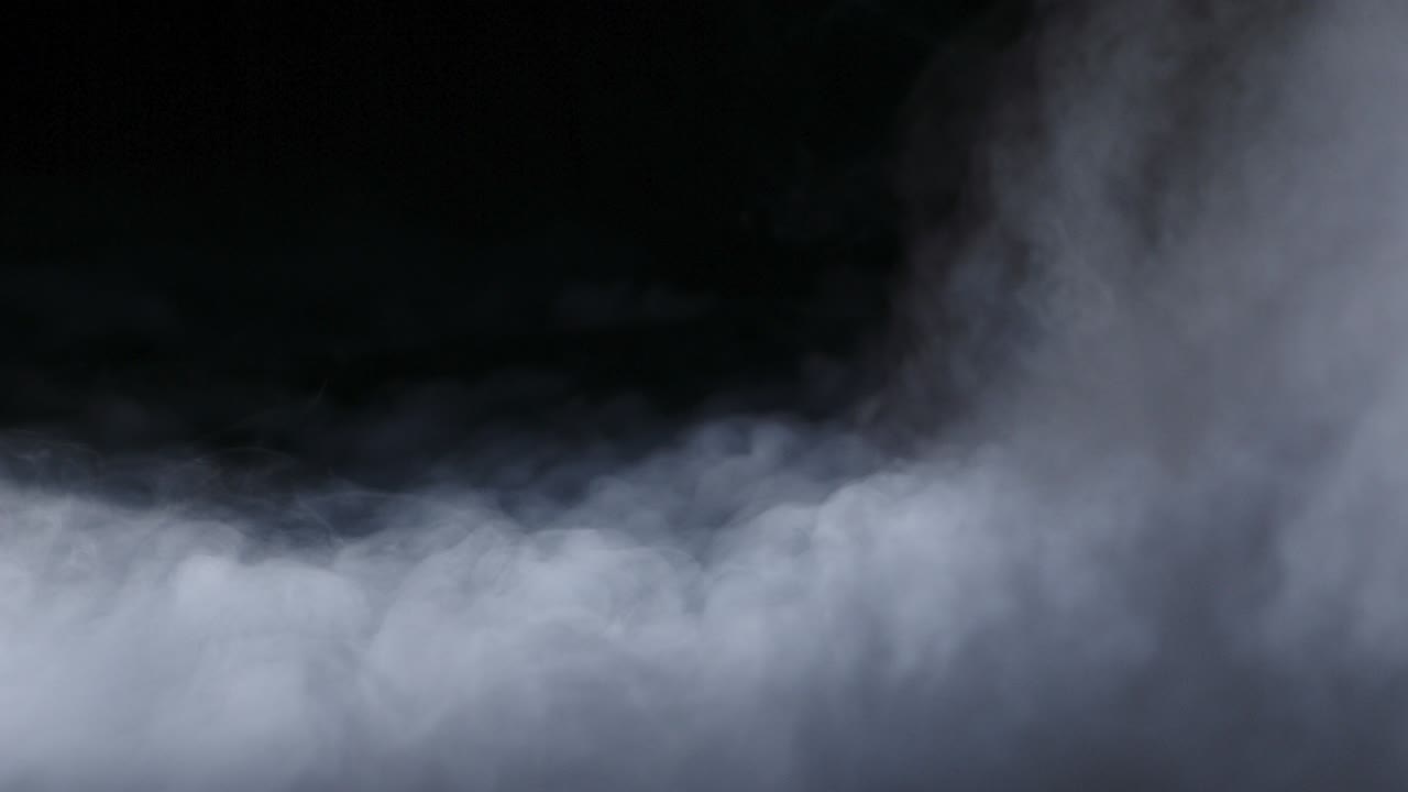 현실적인 건조 얼음 연기 구름 안개