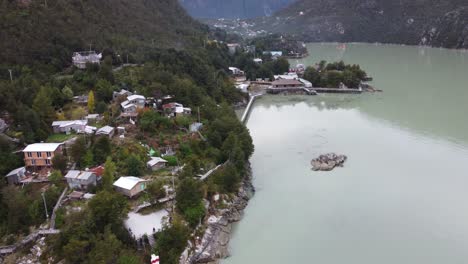 caleta tortel village, near to the end of carretera austral - patagonia, chile - south america particular town