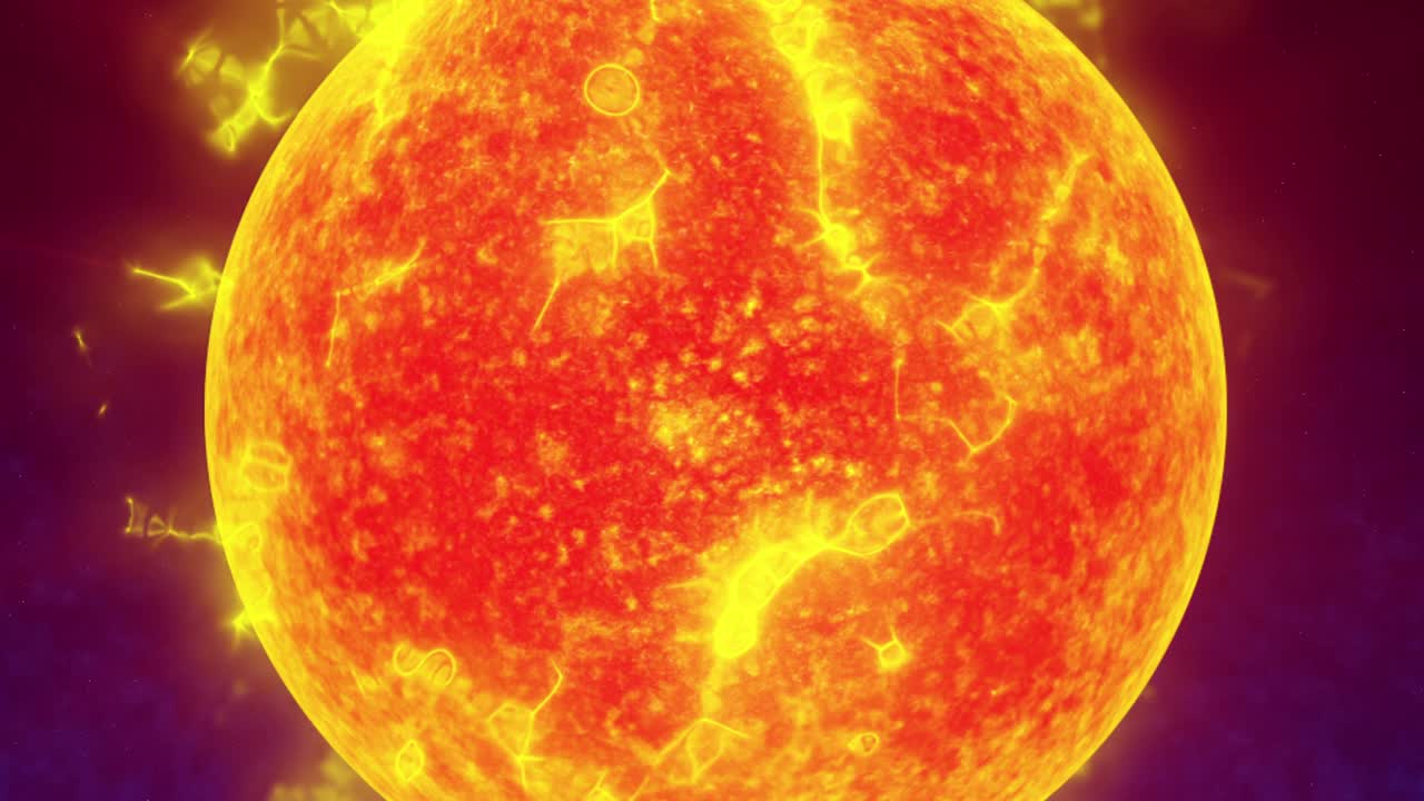 поверхность солнца 4к