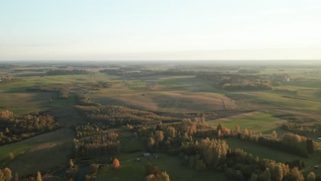 AERIAL:-Rotating-Shot-of-Vast-Green-Fields-and-Plains-in-Europe
