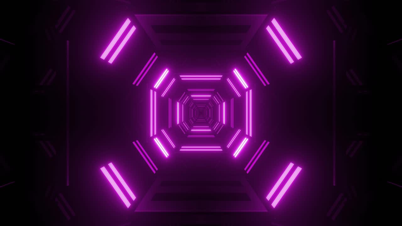 abstract futuristico tunnel al neon