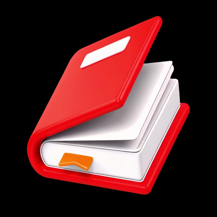 Red Book with Bookmark