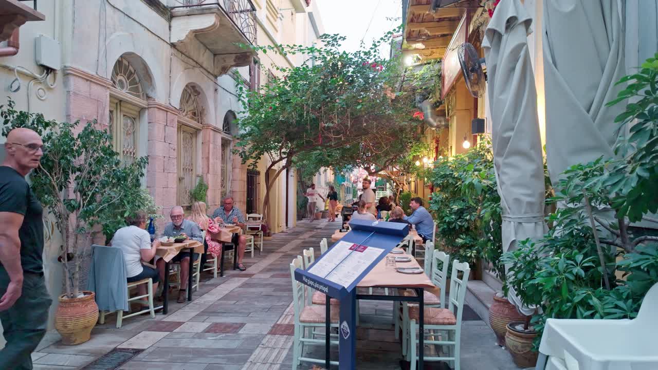 Romantic Dinner at a Greek Taverna