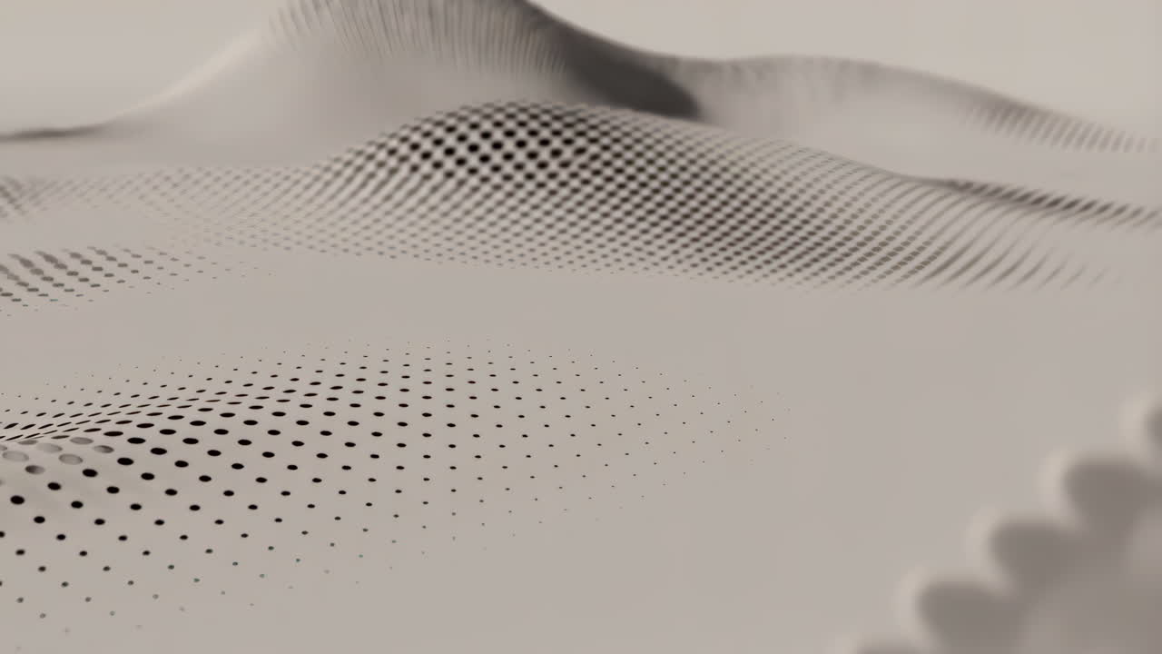 Abstract Wavy Halftone Pattern Background