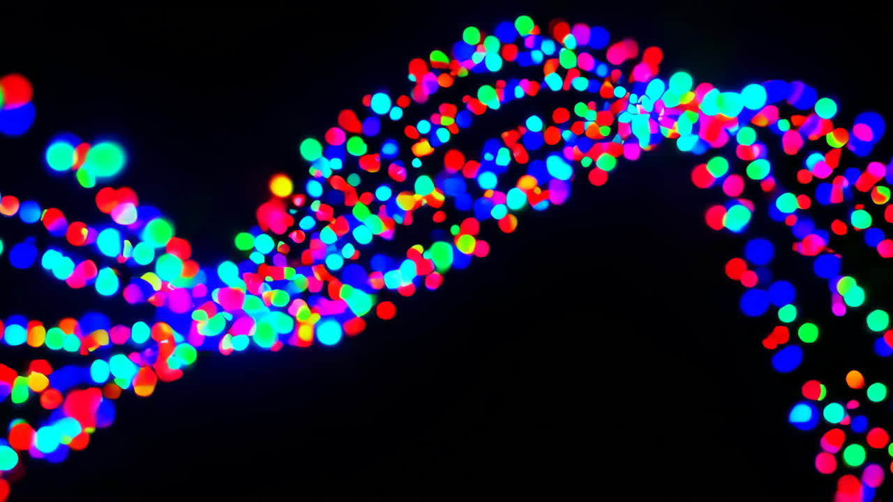 Abstract Bokeh of Colorful Christmas Lights