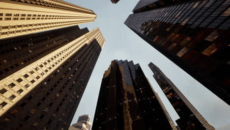 modern city architecture of skyscrapper against sky