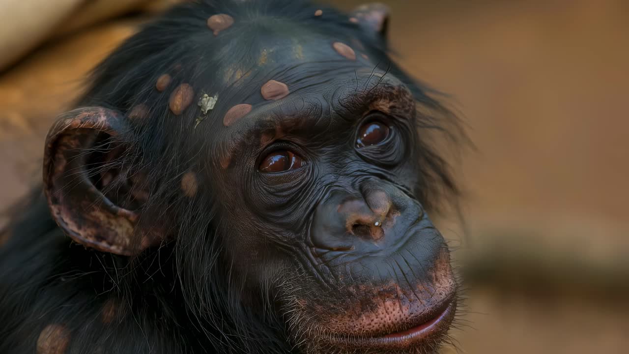 Retrato de un chimpancé