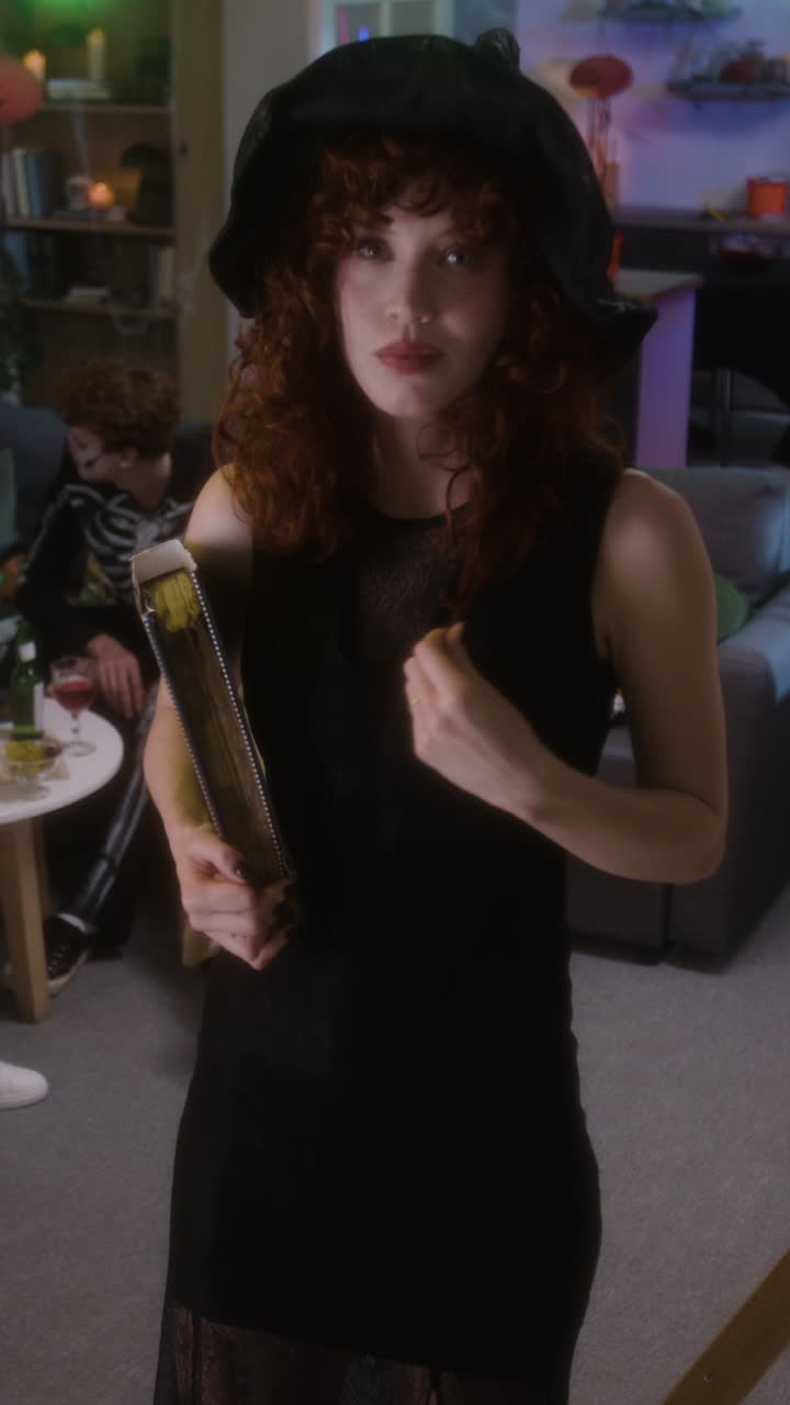 Halloween Witch at a Party