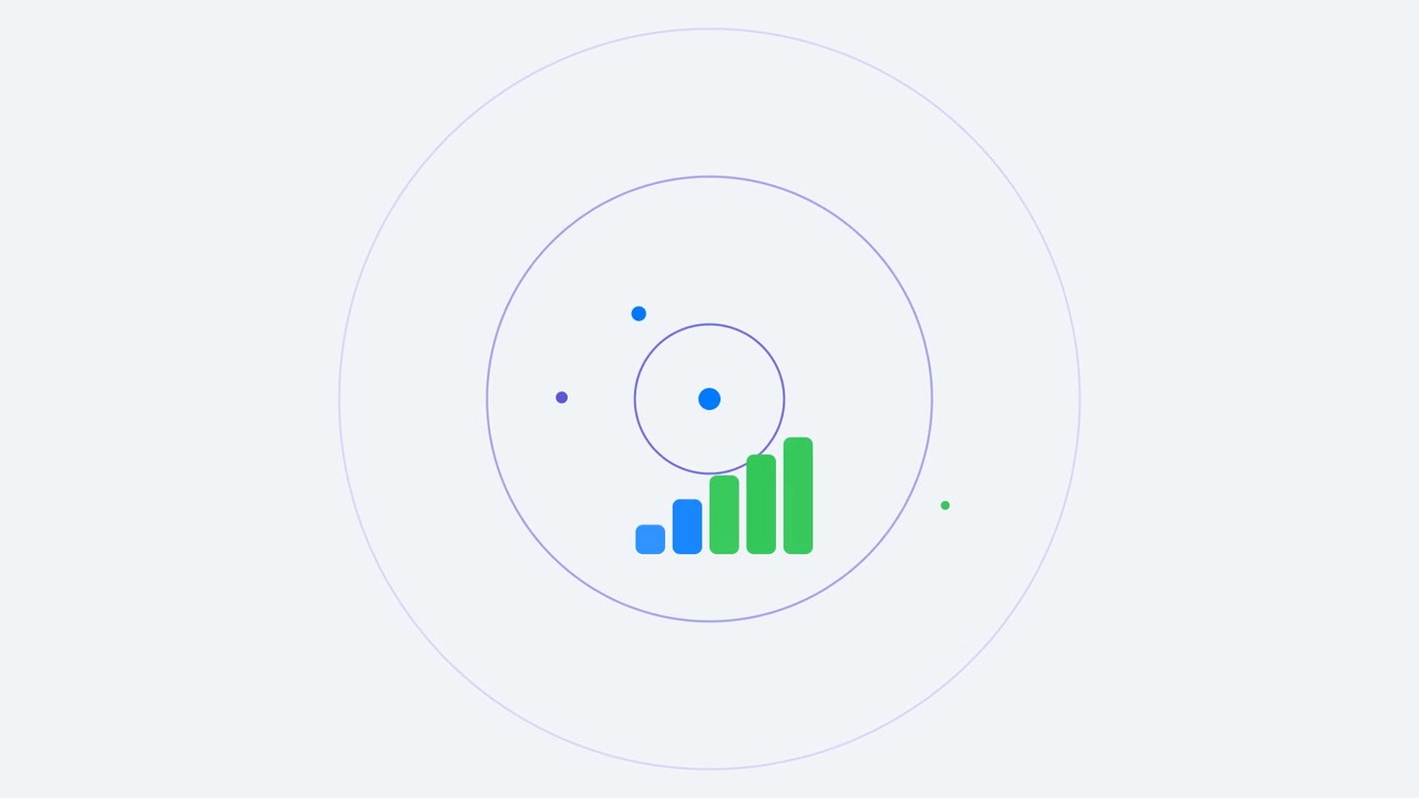 Animated Abstract Bar Graph Loading Indicator