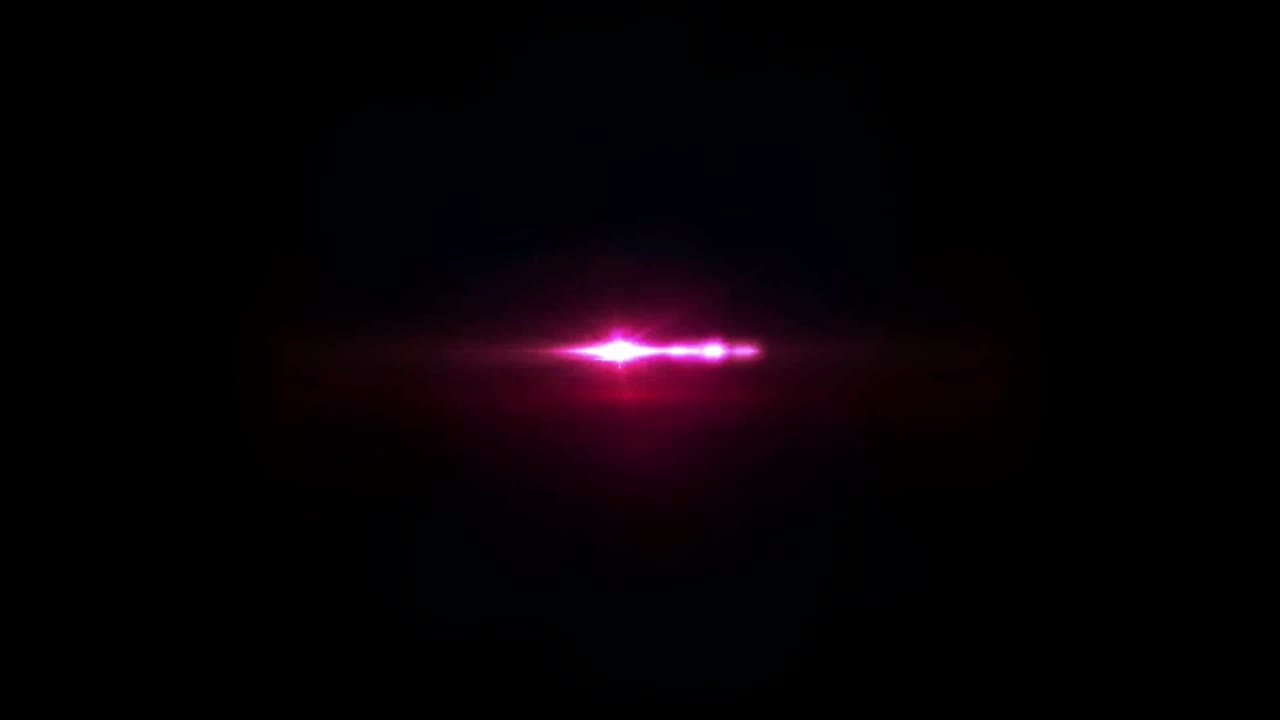 el destello realista de la lente de luz sobre un fondo negro.