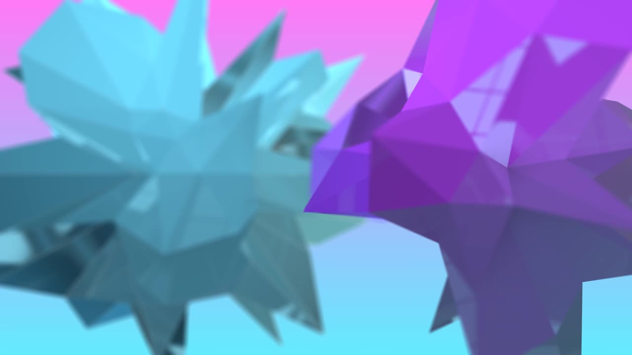 polí bajo triángulo moderno 3d render abstracto animación de fondo