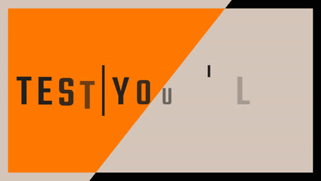 motivational 'test your limit' typography design