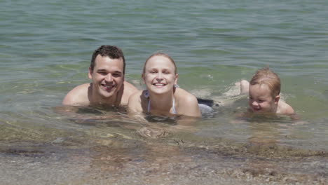 Young-family-in-the-sea