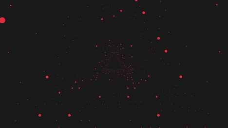 llamativo patrón de puntos rojos diseño abstracto y misterioso