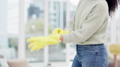 Rubber-gloves,-cleaning-and-hands-protection-by