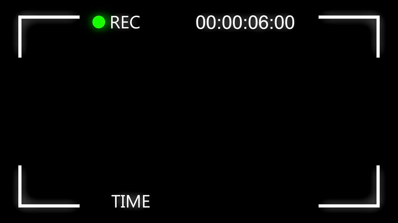 Video Camera Screen Interface. Recording interface