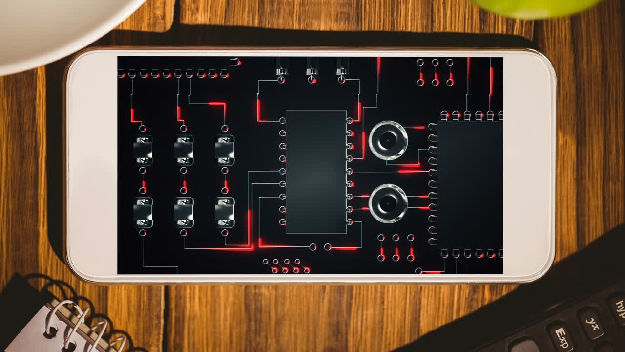스마트폰 기술 글쓰기를 보여줍니다.