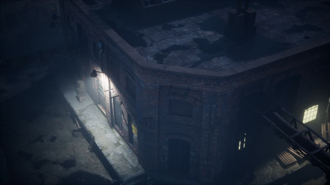 vista aérea de la vieja fábrica