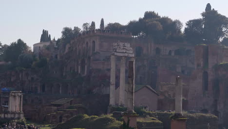 El-Foro-Romano-Hito-Ciudad-De-Roma,-Italia