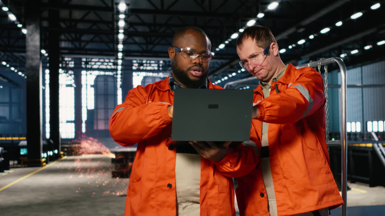 Manufacturing engineers manage fabrication operations with equipment