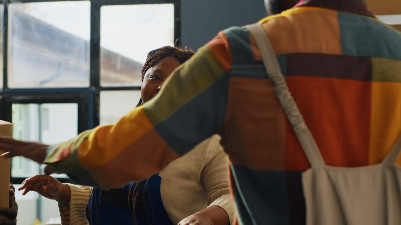 African American Warehouse Workers