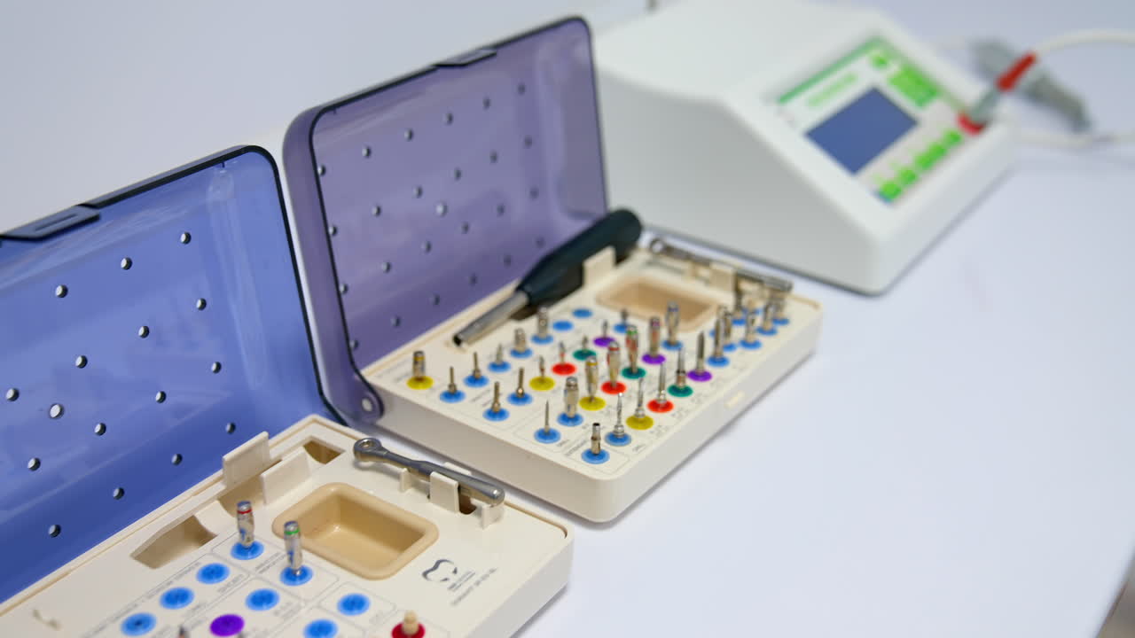 Interior of modern dental clinic. Modern dentistry office interior with tools