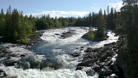 drone footage of a river