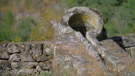 remains of roman watermill in the nature