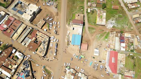 Asentamientos-Rurales-De-áfrica,-Casas-Rurales-De-Kenia,-Granjas-De-Agricultura-Verde,-Asentamientos-Pobres-De-áfrica,-Casas-Rurales-De-Kenia