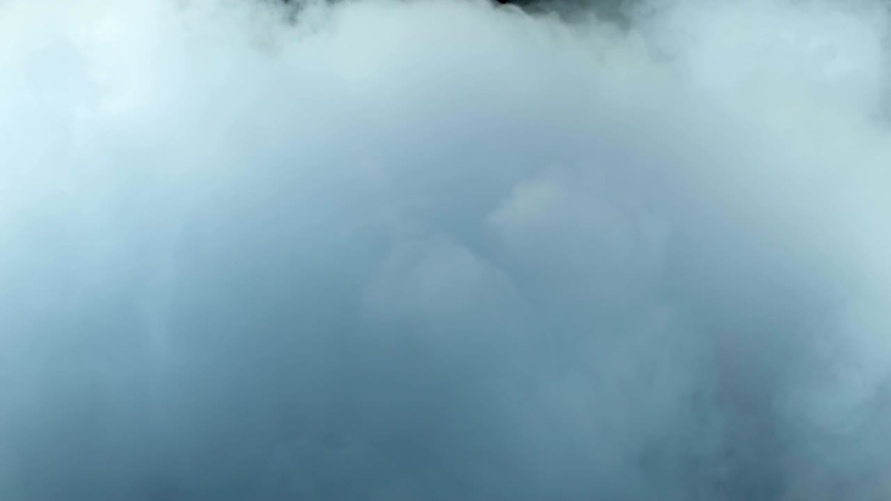 현실적인 건조 얼음 연기 구름