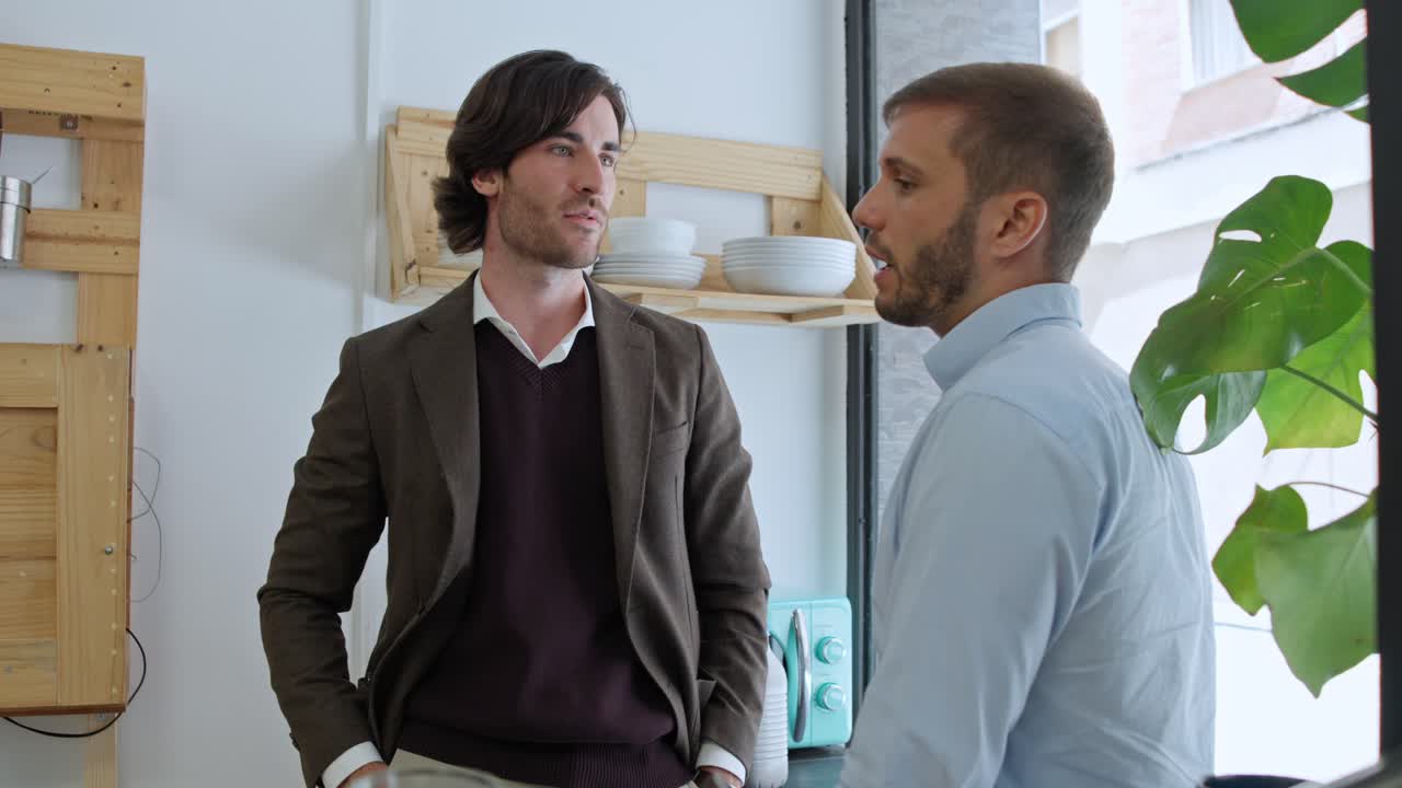 Two men in a business environment