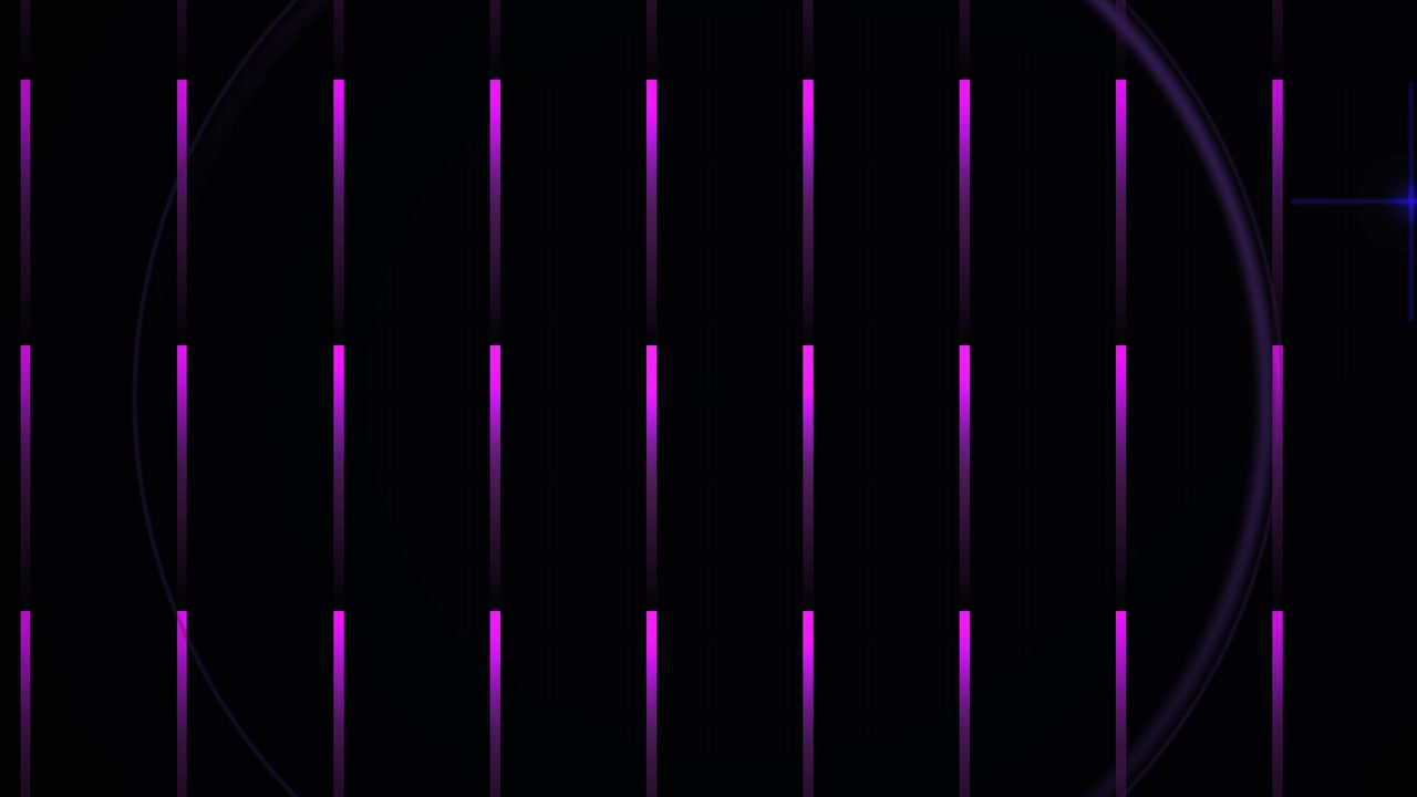 Dynamic Digital Grid with Pulsing Magenta Lines