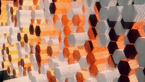 moving background of hexagons. 4k motion graphics