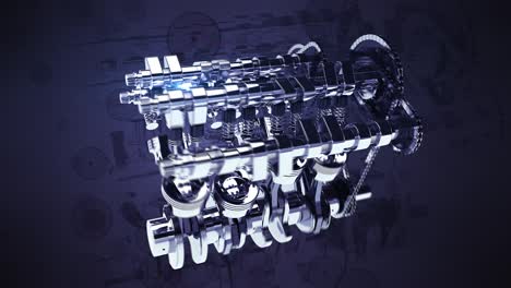 shiny 3d v8 engine animation - camera flying around slowly