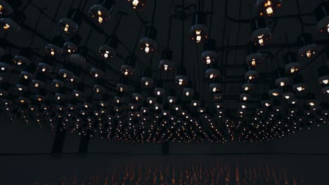 instalación de iluminación abstracta